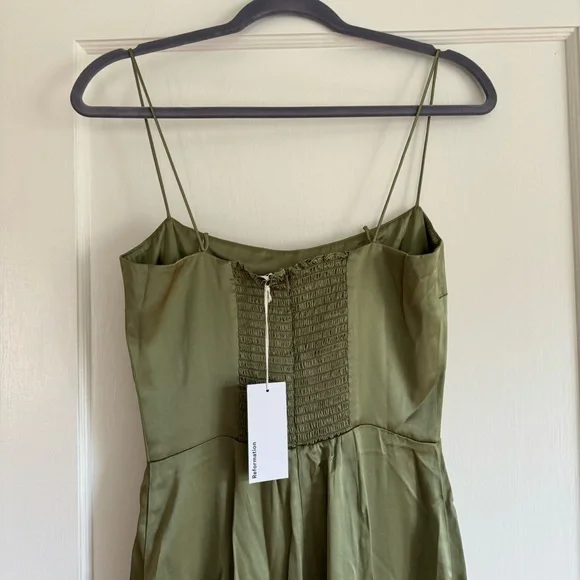 NWT Reformation Sage Jumpsuit 4 in Artichoke - Picture 6 of 9